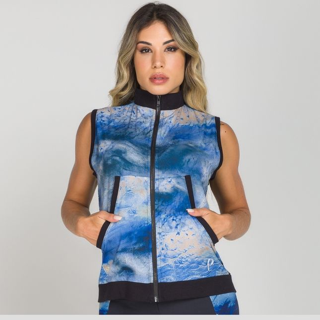 Colete Bolso Frontal Costas Tela FT0603CO