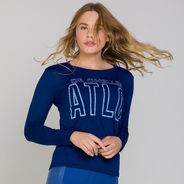Blusa Manga Longa Dry Fit AZUL FT0837BL