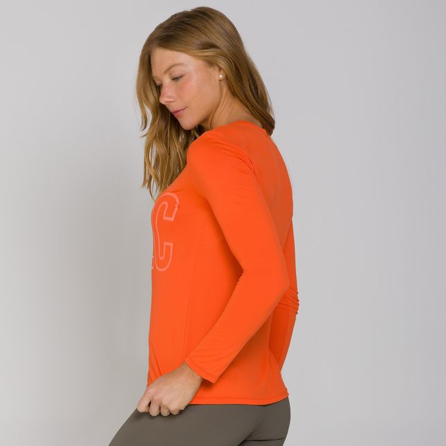 Blusa Manga Longa Dry Fit LARANJA FT0837BL