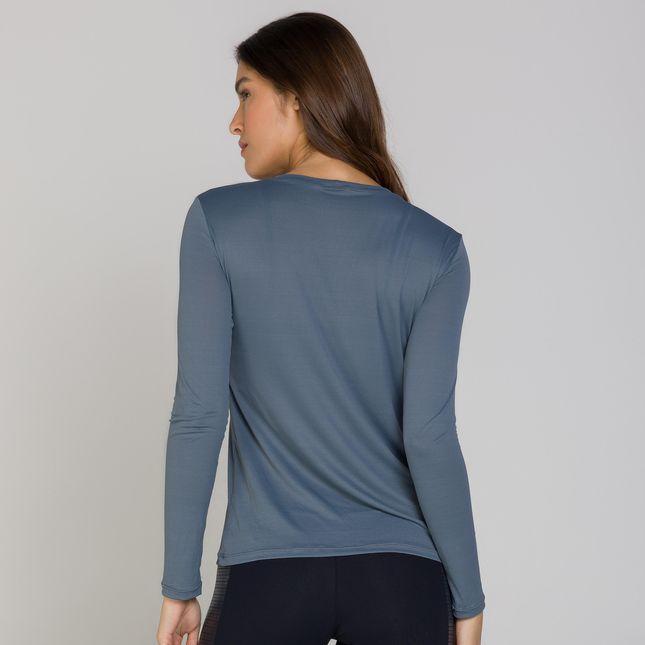 Blusa Manga Longa Dry Fit CINZA FT0837BL