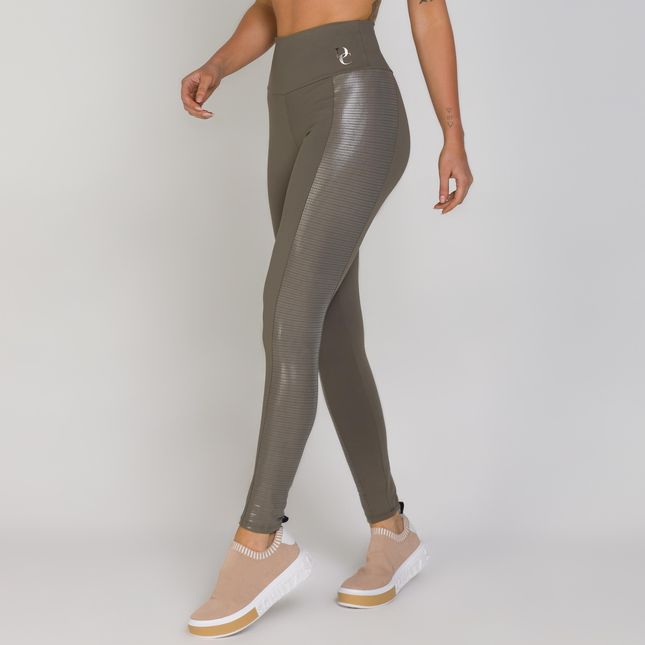 Calça Fuseau Cós Anatômico Laterais Transfoil VERDE - FT0815CA