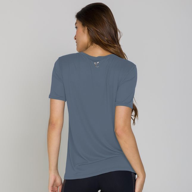 Blusa Manga Curta Dry Fit CINZA FT0849BL