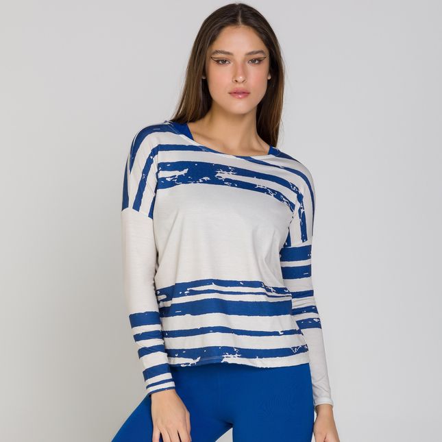 Blusa Manga Longa Manga Deslocada FT0787BL