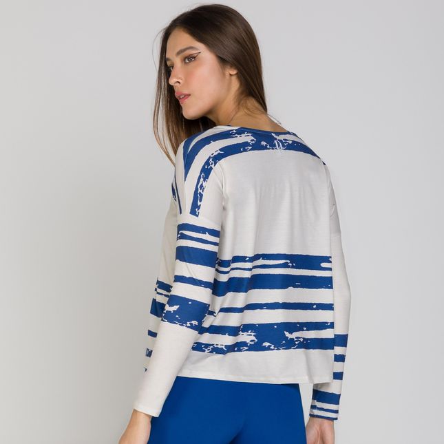 Blusa Manga Longa Manga Deslocada FT0787BL