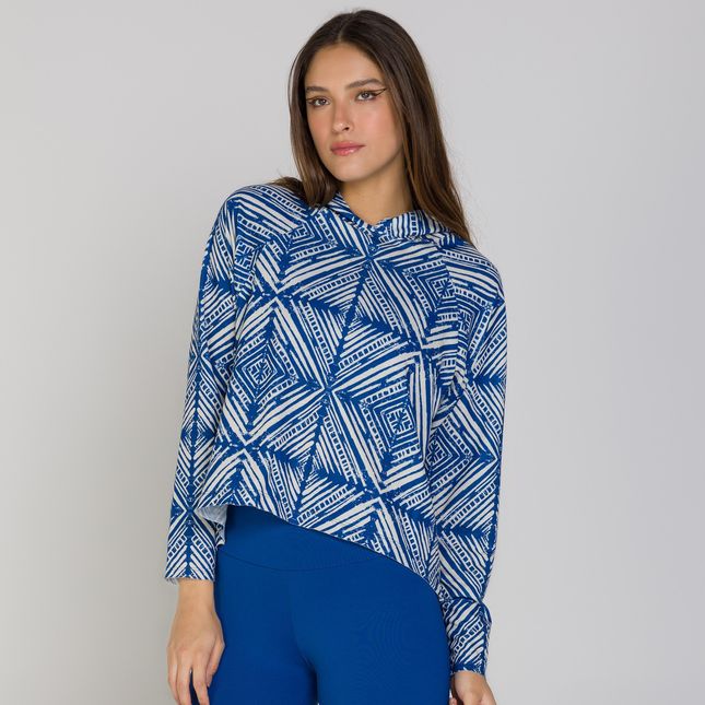 Casaco Moletom com Capuz Estampado FT0786CS