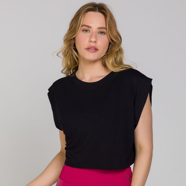 Camiseta Cropped Muscle Tee FT0848BL
