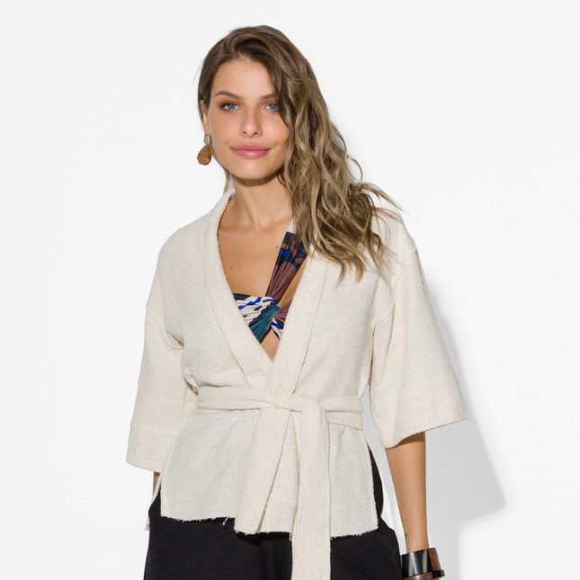 Blusa/Kimono Faixa pra Amarração SP0531BQ