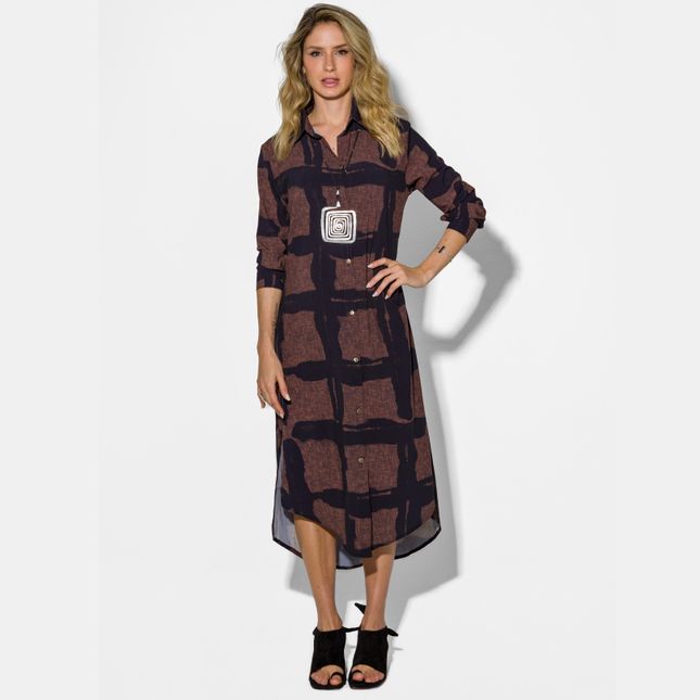 Chemise Longa Fendas Laterais SP0299BQ