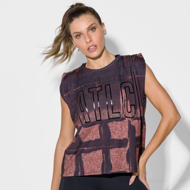 Blusa Muscle Tee Pregas nos Ombros FT0878BL BRWBA
