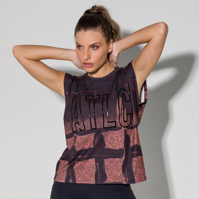 Blusa Muscle Tee Pregas nos Ombros FT0878BL BRWBA