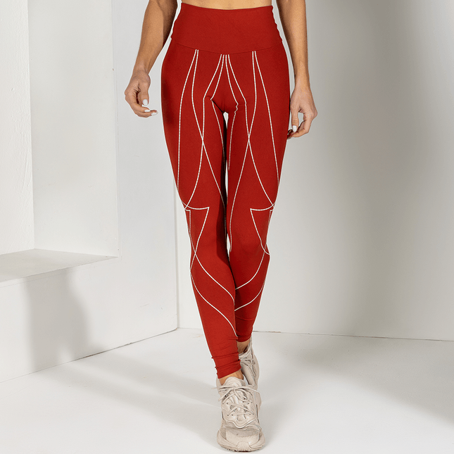 Calça Fuseau Cós Anatômico Silk Geométrico FT0910CA