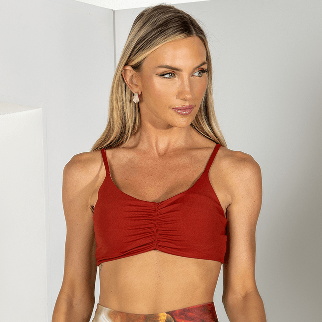 Top Bojo Removível Alças Finas Detalhe Franzido FT0914TP