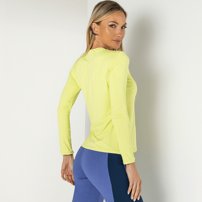 Blusa Manga Longa Tecido Dry e Silk FT0958BL