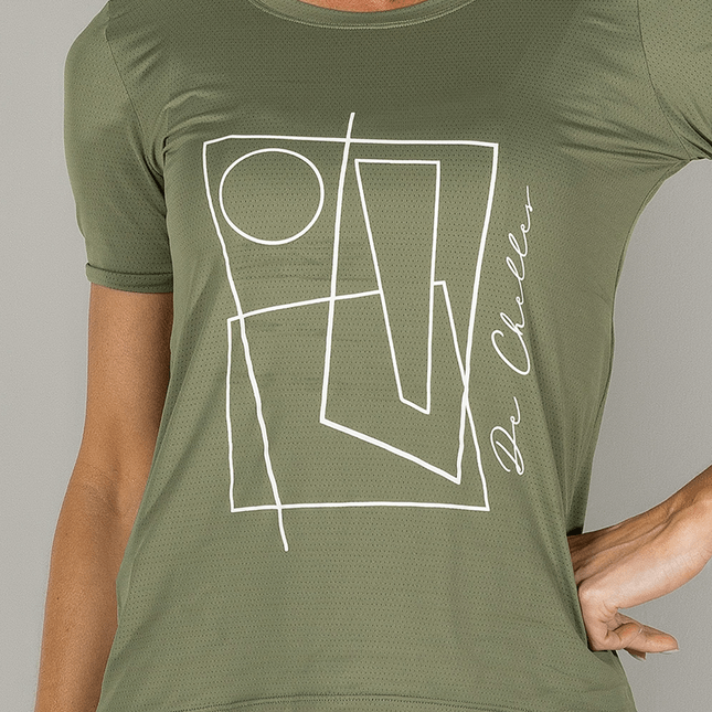 Blusa Manga Curta Tecido Dry Silk FT0948BL