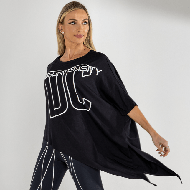 Blusa Mangas e Barra Assimétrica e Silk FT0925BL