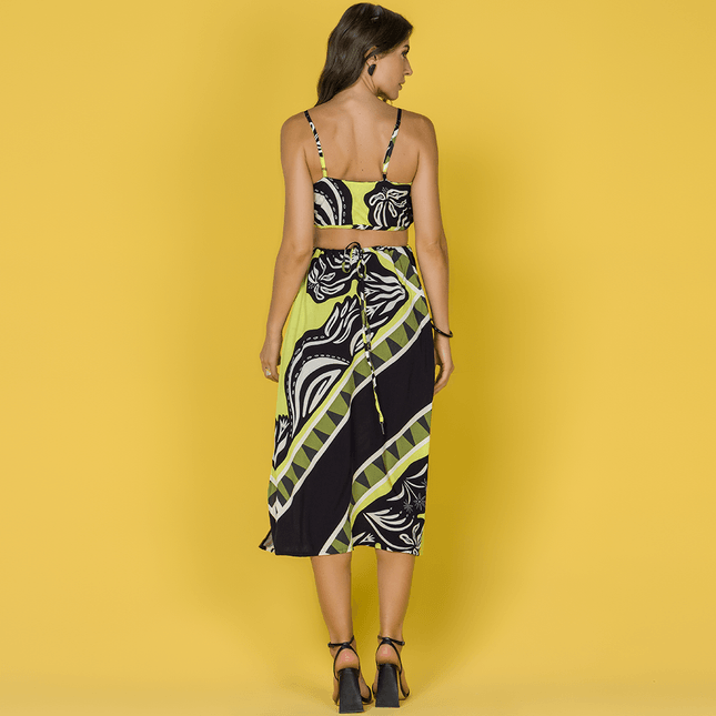 Vestido Midi Recorte Cintura SP0662BQ