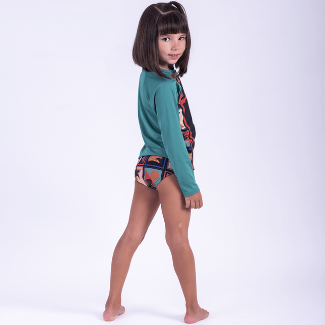 Camisa UV Infantil Manga Longa Estampada BL0681BK