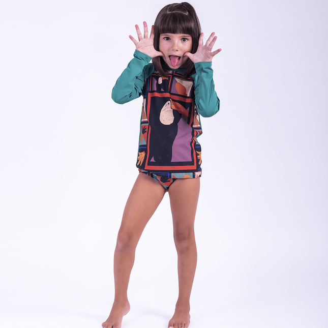 Biquíni Infantil Elástico Personalizado CL0682BK