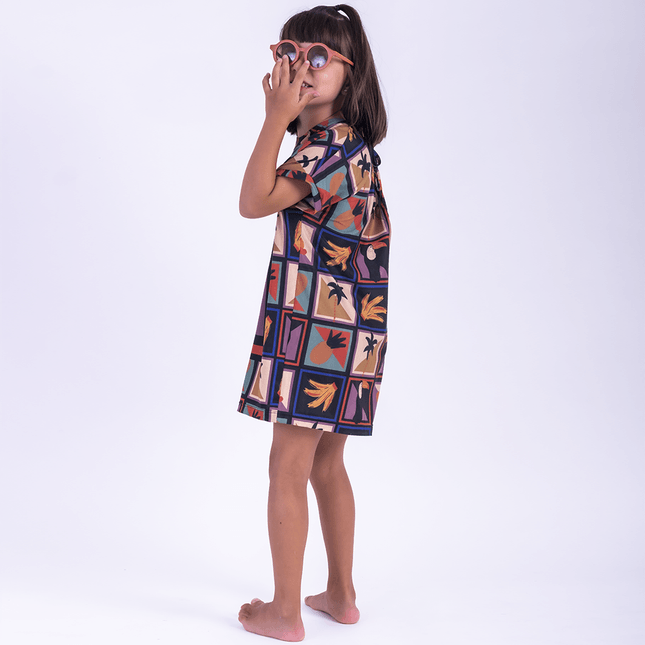 Saída de Praia Infantil Estampada SP0700BK