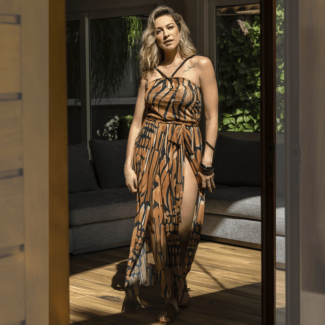 Vestido Tule Estampado SP0612BQ