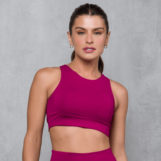 Top halter pink com bojo removível FT1018TP