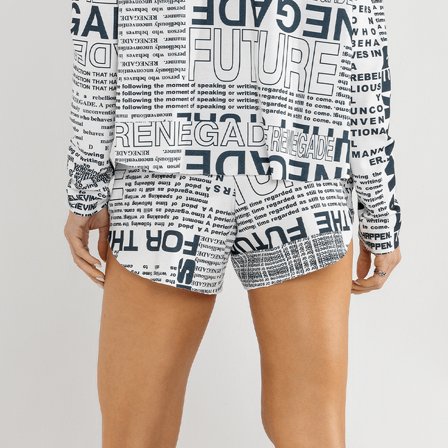 Short Estampado Moletinho Elástico no Cós FT0994SH