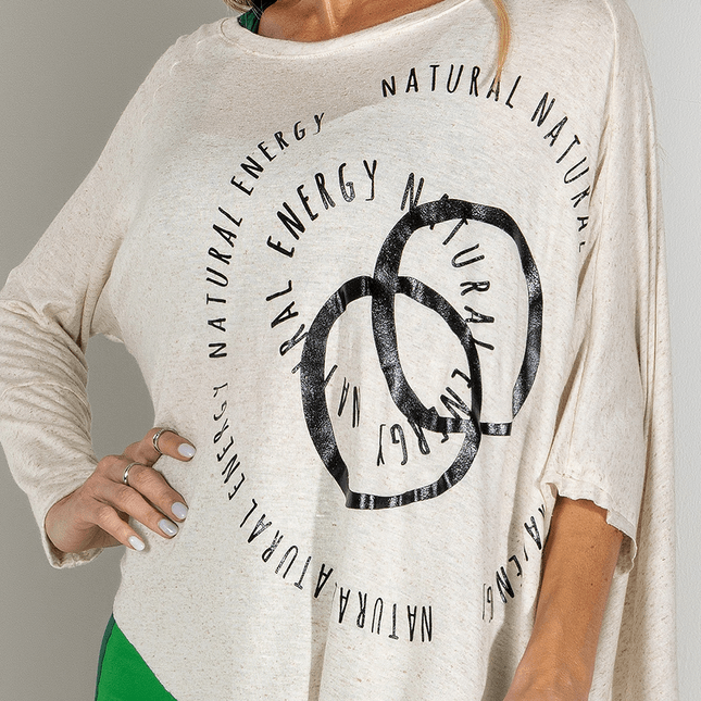 Blusa Mangas e Barra Assimétrica e Silk FT0980BL