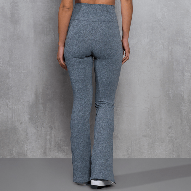 Calça Flare Mescla com Fenda FT1086CA