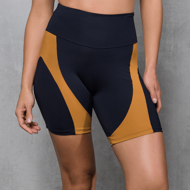 Bermuda feminina Recortes Contrastantes FT1120BE