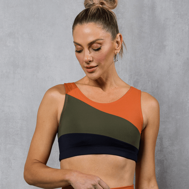 Top Halter Bloco de Cor FT1168TP