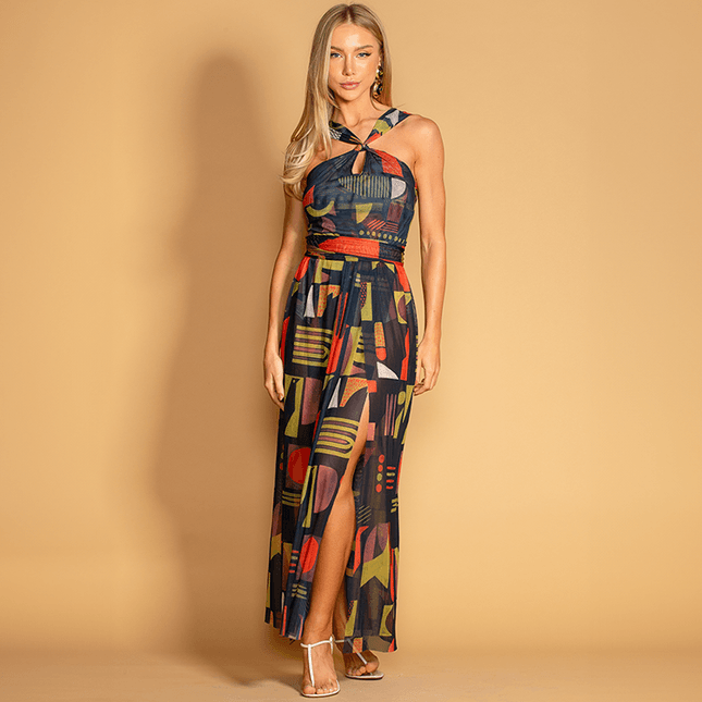Vestido Longo em Tule Verano SP1154BQ