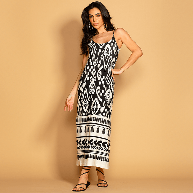 Vestido Tricô Flor de Algodão SP1232BQ