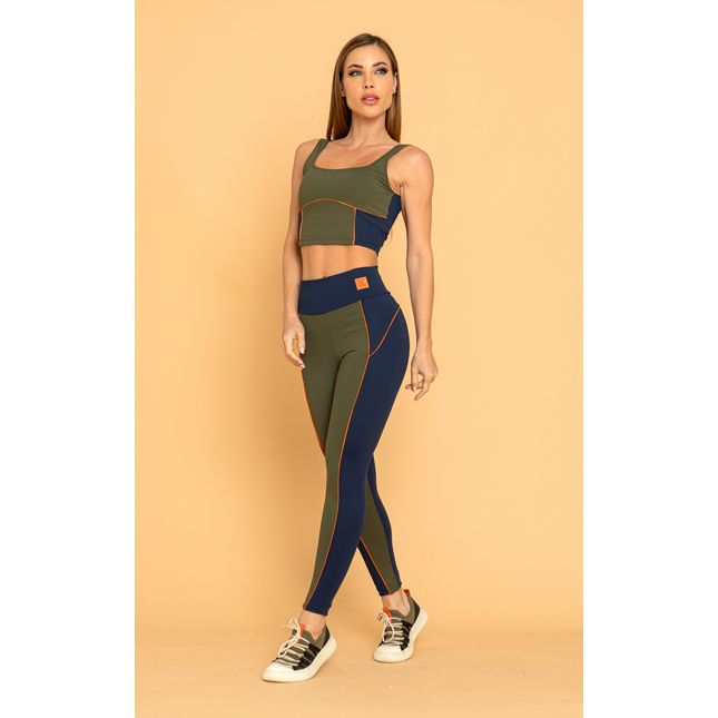 Calça Legging Fuseau com Recortes Liga FT1190CA