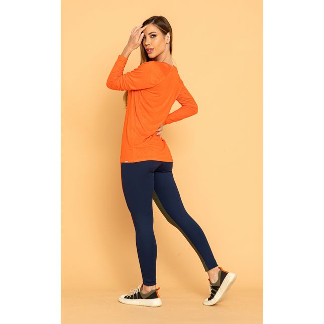 Blusa Manga Longa Decote V Touch FT1218BL