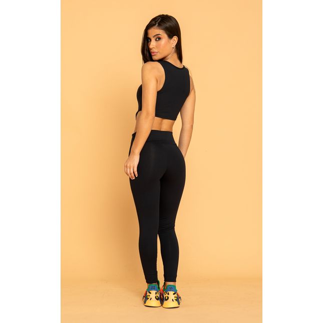 Calça legging mais Curta com Viés no Cós FT1153CA
