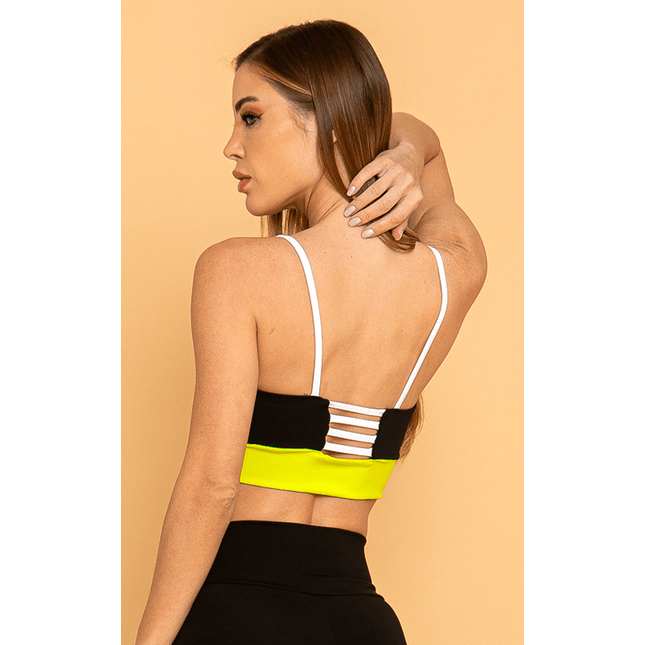 Top Halter Color Blocking Match Point FT1260TP