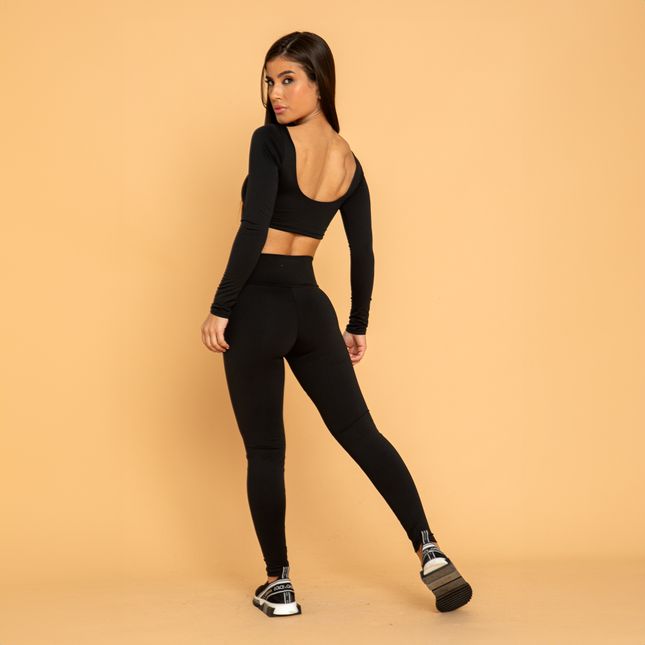 Blusa Manga Longa Bojo Removível Tecido Térmico FT1141BL