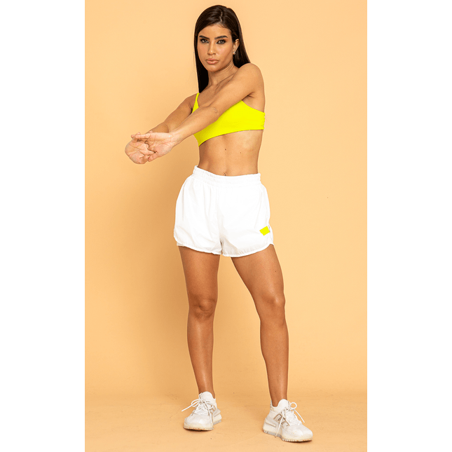 Short Esportivo Branco com Forro Carambola FT1196SH