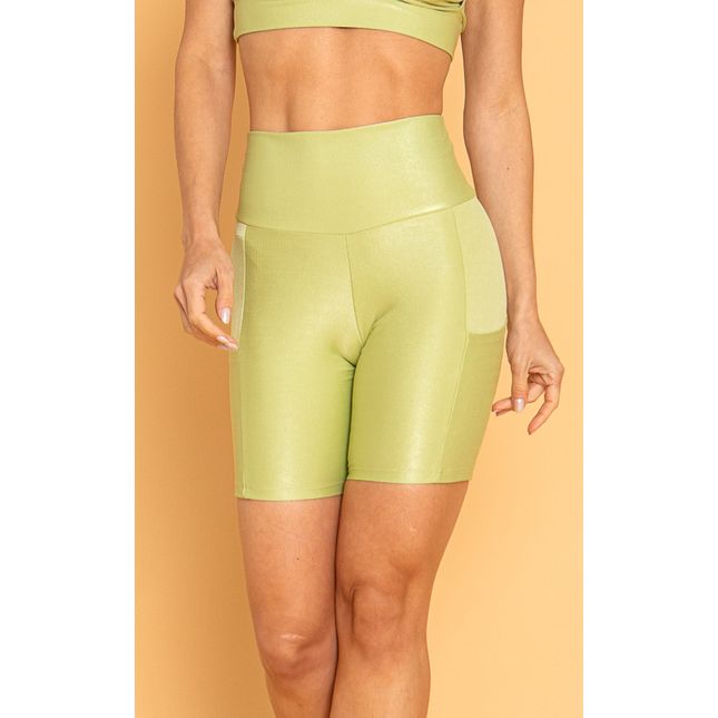 Bermuda Textura Acetinada Verde Claro FT1283BE