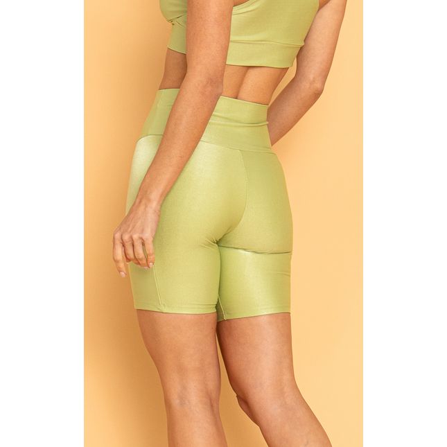 Bermuda Textura Acetinada Verde Claro FT1283BE