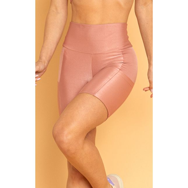 Bermuda Textura Acetinada Rosa Seco FT1283BE