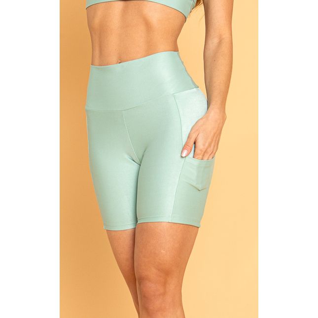 Bermuda Textura Acetinada Verde Água FT1283BE