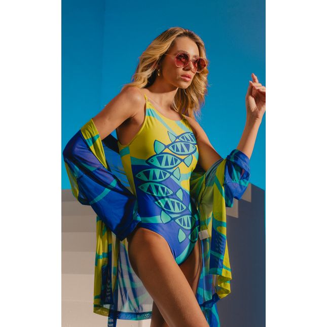 Maiô Básico Alto Água Viva MA1422BQ