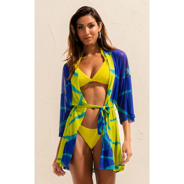 Kimono Tule Água Viva