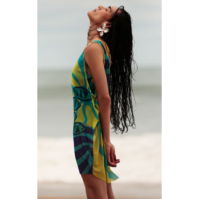 Saída de Praia Curta Tule Água Viva SP1429BQ