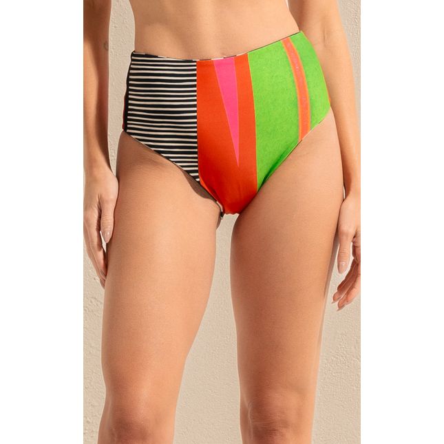 Calça Biquini Hot Pant Dupla Face Coral Imperial BQ1456CL