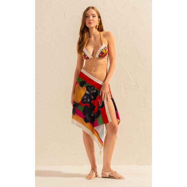 Canga Crepe Flor do Deserto AC1584BQ