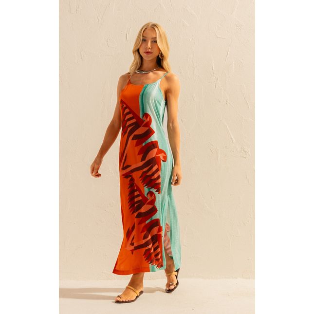 Vestido Longo Viscose Solar SP1578BQ
