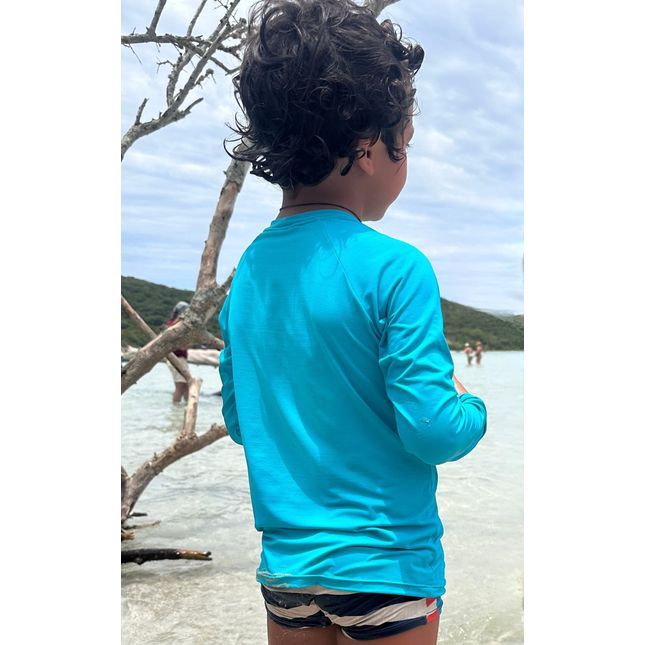 Blusa Infantil UV Manga Longa Dança das Ondas