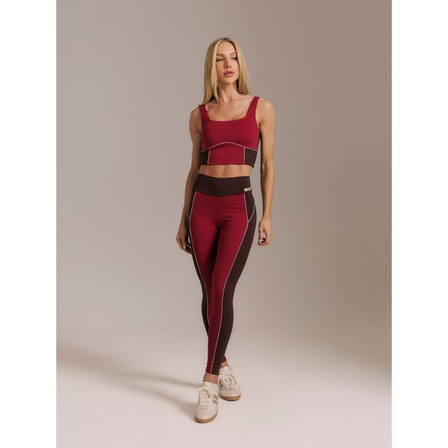 Top Fitness Alongado + Calça Legging Mundi